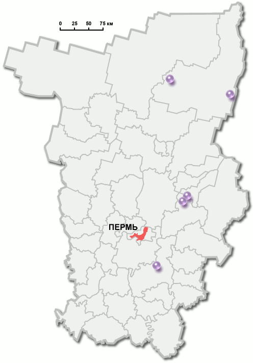 Интерактивная геоморфологическая карта Пермского края
